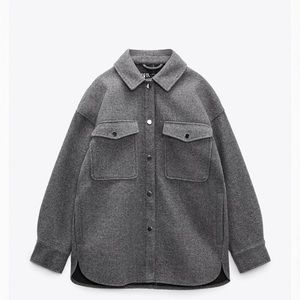 Grey Zara overcoat